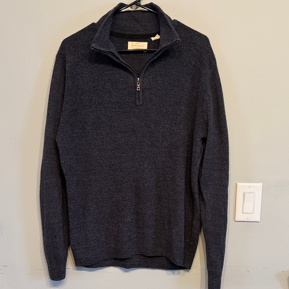 Men's Navy Half-Zip Sweater
